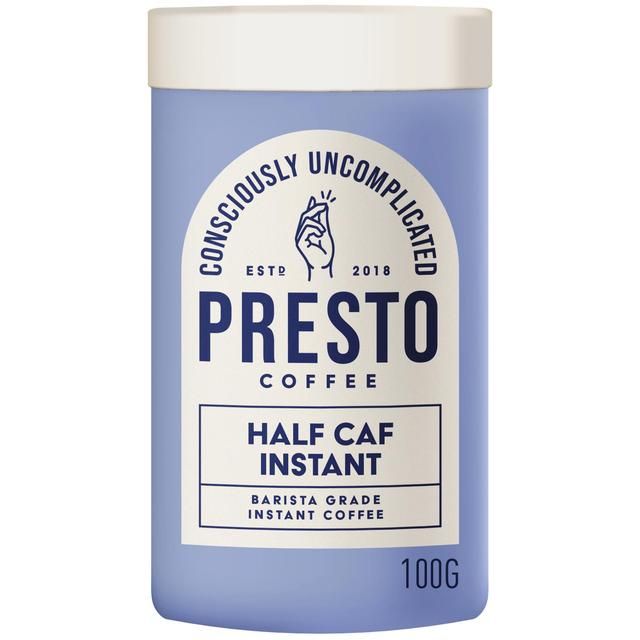 Presto Half Caf Barista Grade Instant Coffee   100g GOODS M&S   