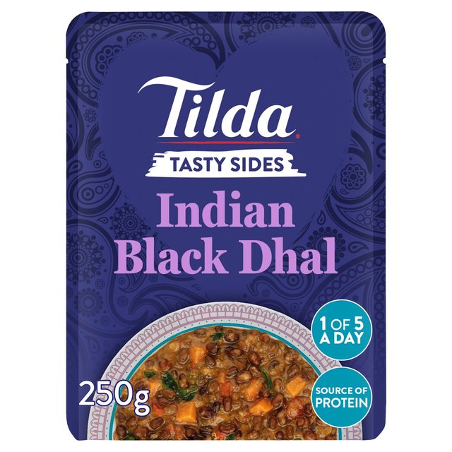 Tilda Tasty Sides Indian Black Dhal Pulses and Vegetables   250g