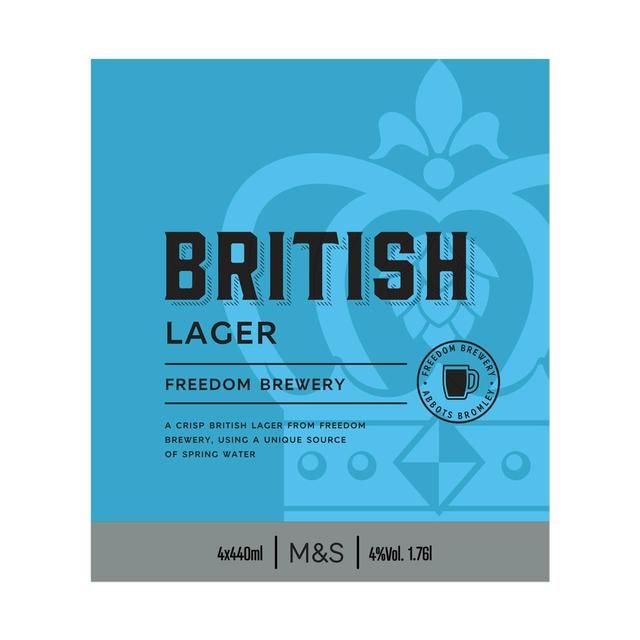 M&S British Lager   4 x 440ml