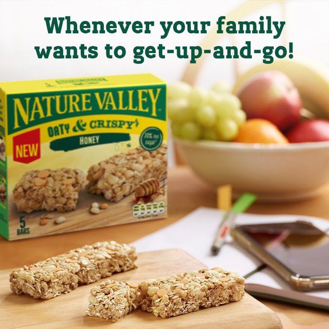 Nature Valley Oaty & Crispy Honey Cereal Bars   5 x 23g