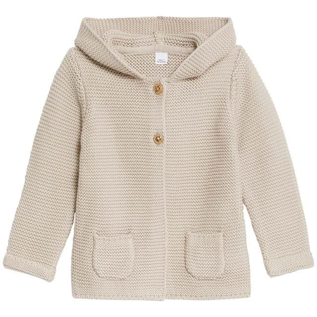 M&S Hooded Chunky Cardigan 0 Months-3 Years