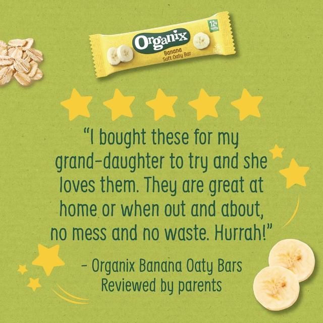 Organix Banana Organic Soft Oaty Bars Toddler Snack Multipack   6 x 23g GOODS M&S   