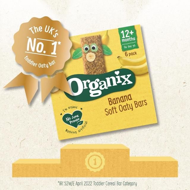 Organix Banana Organic Soft Oaty Bars Toddler Snack Multipack   6 x 23g GOODS M&S   