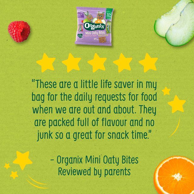 Organix Mini Organic Oaty Toddler Snack Bar Bites   110g GOODS M&S   