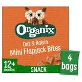 Organix Mini Organic Oat & Raisin Flapjack Toddler Snacks Multipack   4 x 20g GOODS M&S   