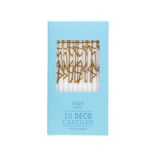 M&S Deco Birthday Candles   12 per pack