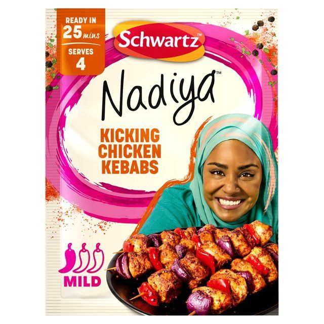 Schwartz x Nadiya Kicking Chicken Kebabs Recipe Mix   25g