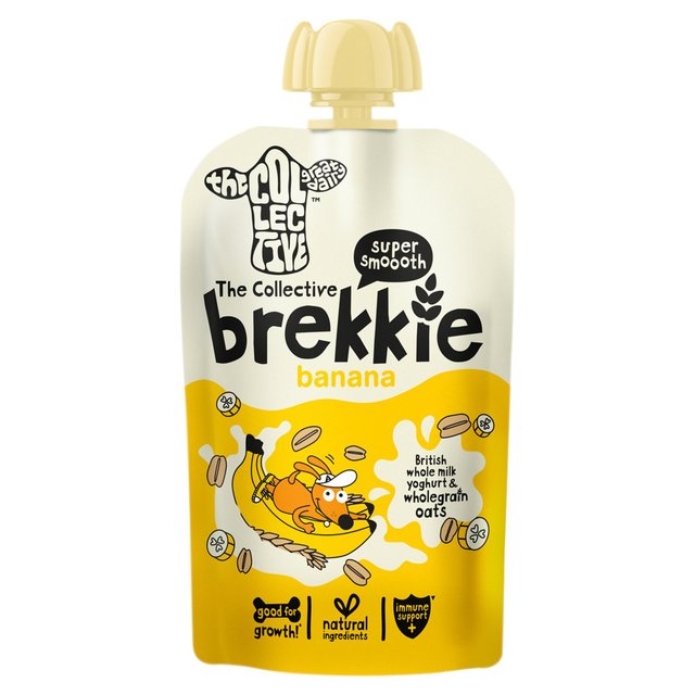 The Collective Dairy Brekkie Banana & Oat Kids Yoghurt Pouch   110g GOODS M&S   