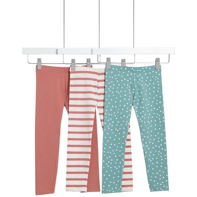 M&S Stripe Leggings 3 Pack 3-7 Years GOODS M&S   