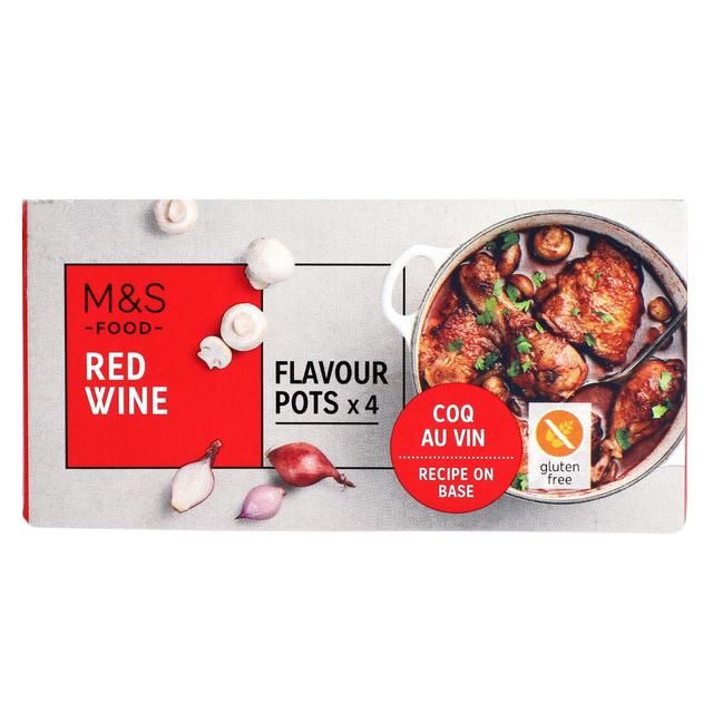 M&S Red Wine Flavour Pots   4 x 24g