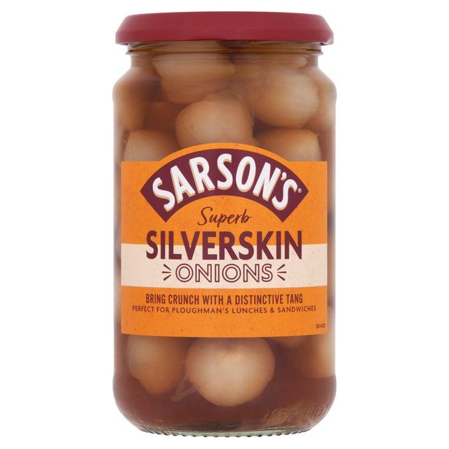 Sarson's Medium & Tangy Silverskin Onions   460g