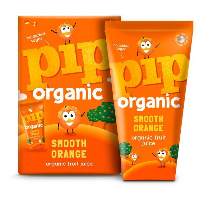 Pip Organic Kids Smooth Orange Juice   4 x 180ml