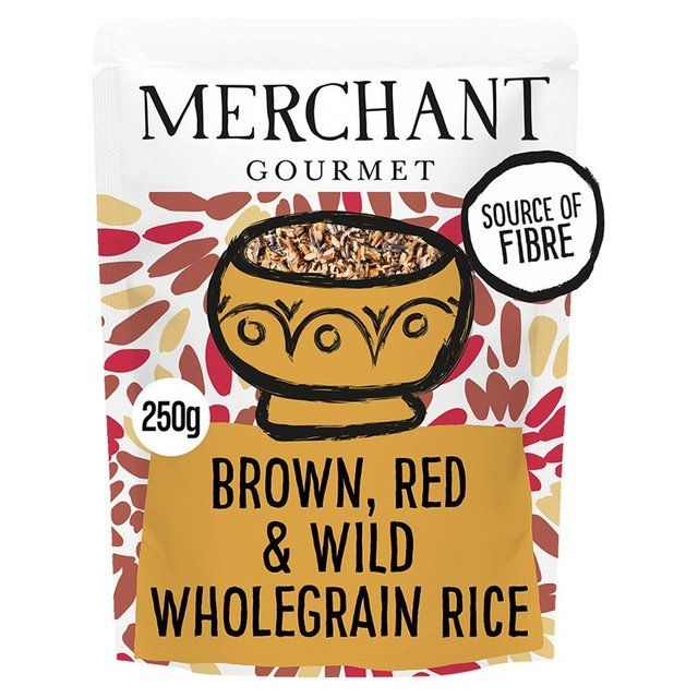 Merchant Gourmet Wholegrain Brown Red & Wild Microwave Rice    250g