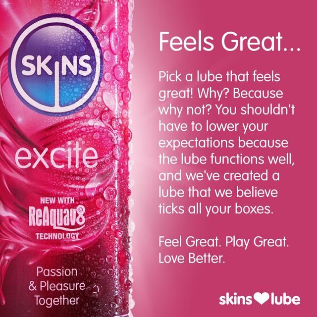 Skins Excite Tingling Water Based Lubricant    130ml