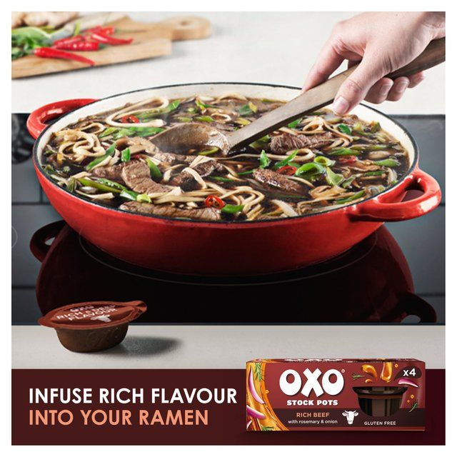 Oxo Stock Pots Rich Beef with Rosemary & Onion   4 x 20g GOODS M&S   