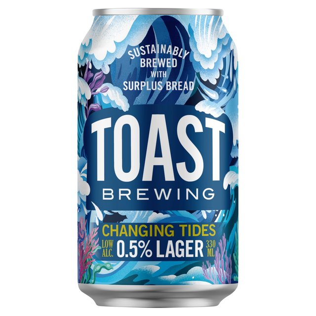 Toast Brewing Changing Tides 0.5% Lager   330ml