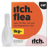 Itch Flea Cat Spot-On Flea &amp; Tick treatment (1kg+)