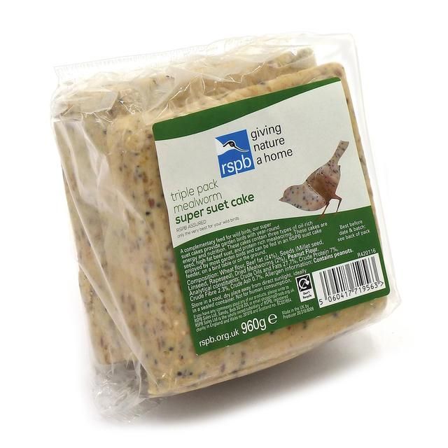 RSPB Super Suet Mealworm Cake   3 per pack