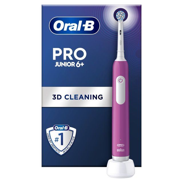 Oral-B Pro Junior Purple Electric Rechargeable Toothbrush For Ages 6+