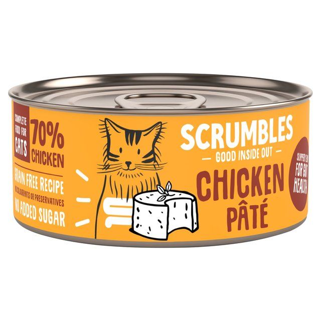 Scrumbles Wet Cat Food Chicken Pate   80g GOODS M&S   