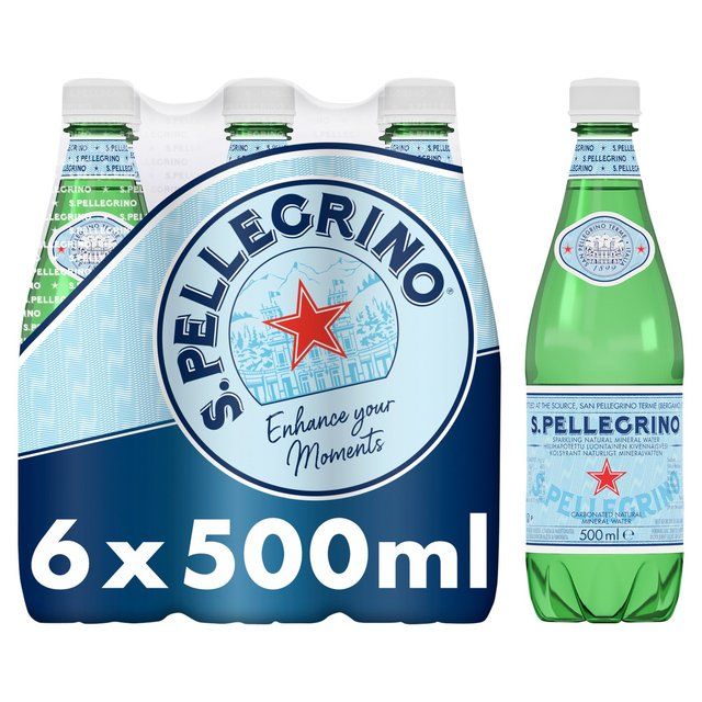 San Pellegrino Sparkling Natural Mineral Water   6 x 500ml