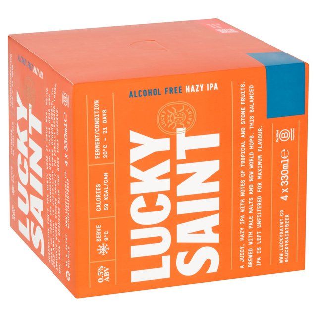 Lucky Saint Alcohol Free Hazy IPA   4 x 330ml GOODS M&S   