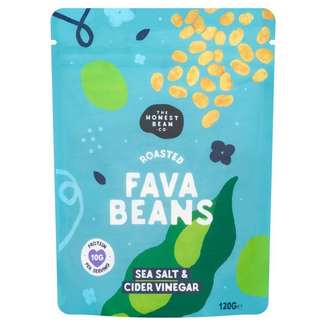 Honest Bean Roasted Fava Beans Sea Salt &amp; Cider Vinegar   120g