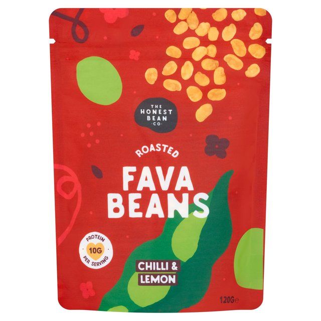 Honest Bean Roasted Fava Beans Chili & Lemon   120g