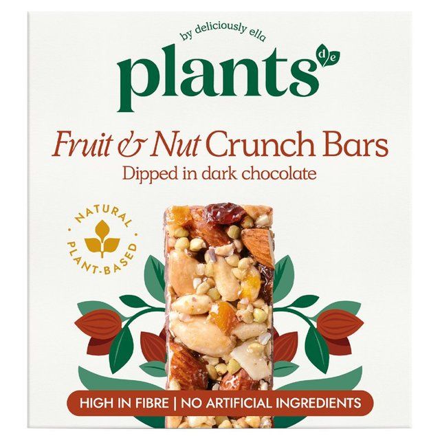 Plants by Deliciously Ella Fruit & Nut Crunch Bar   3 x 37g