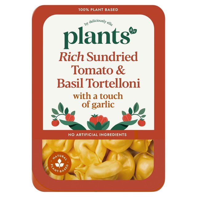 Plants by Deliciously Ella Rich Sundried Tomato & Basil Tortelloni   250g GOODS M&S   