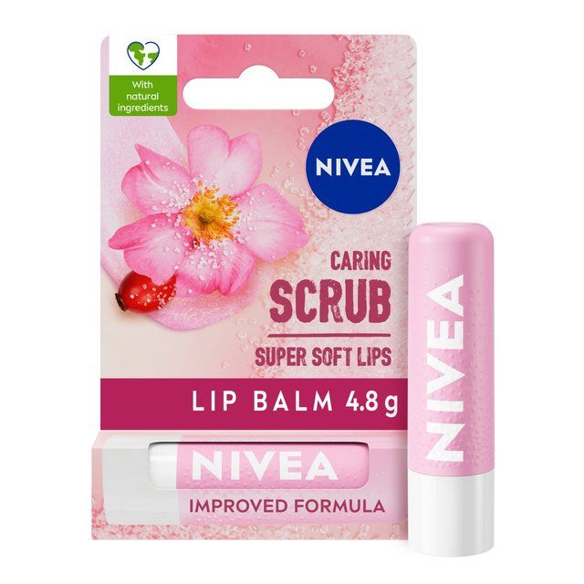 NIVEA Rosehip Oil Caring Scrub Lip Balm   4.8g