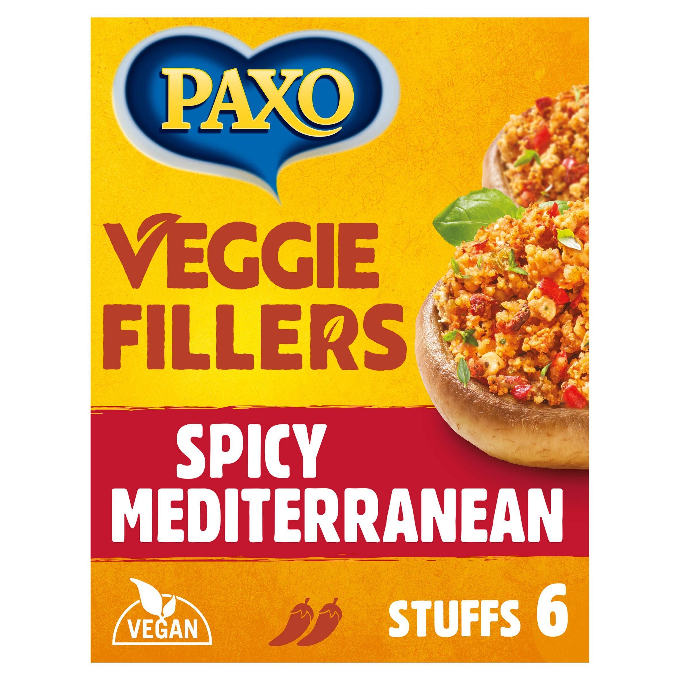 Paxo Veggie Fillers Spicy Mediterranean 120g GOODS Sainsburys   