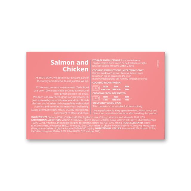 Ted's Bowl Salmon with Chicken for Cat   300g