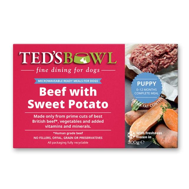 Ted's Bowl Beef with Sweet Potato for Puppy   300g