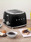 Smeg Black 4 Slice Toaster