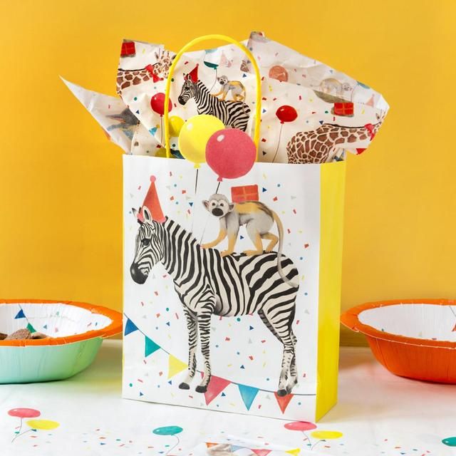 Safari Animal Party Treat Bags   8 per pack