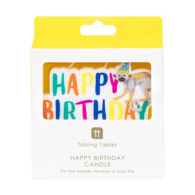 Safari Animal Happy Birthday Cake Candle GOODS M&S   