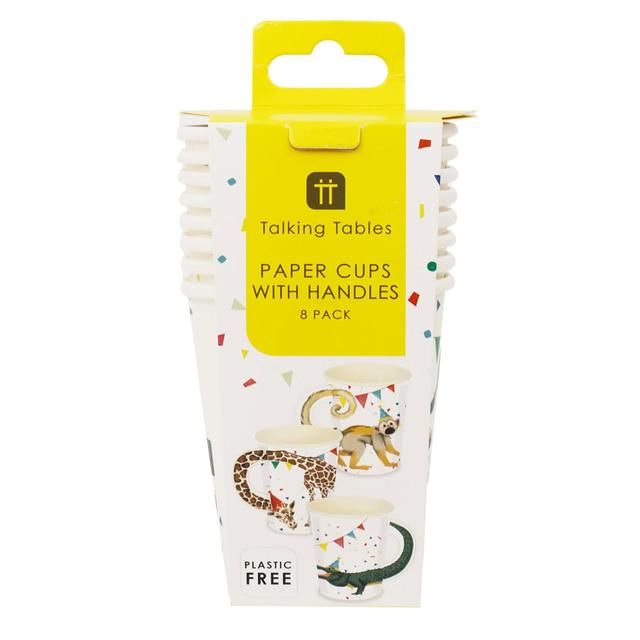 Safari Animal Paper Cups   8 per pack GOODS M&S   