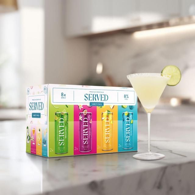 Served Cocktail Variety Pack   8 x 250ml GOODS M&S   