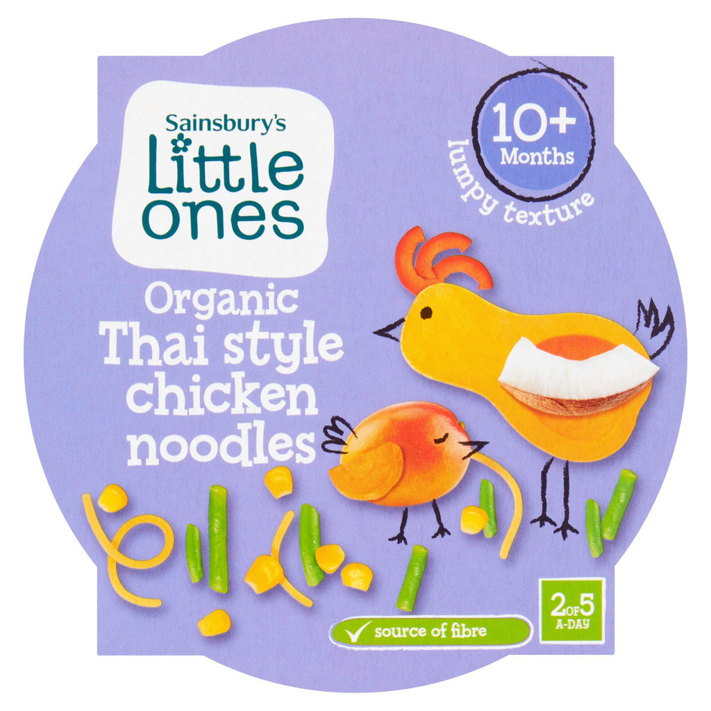 Sainsbury's Little Ones Organic Thai Chicken Noodles 10+ Months 190g