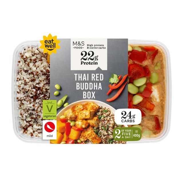 M&S High Protein Thai Red Tofu Buddha Box   400g GOODS M&S   