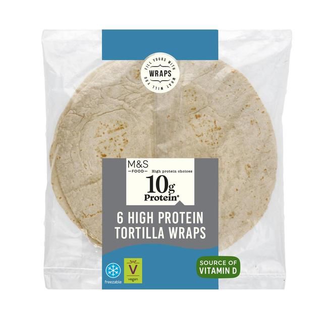 M&S High Protein Tortilla Wraps   6 per pack