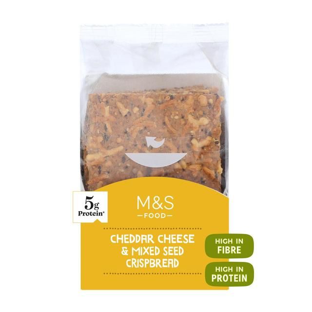 M&S Cheddar Cheese & Mixed Seed Crispbread   210g