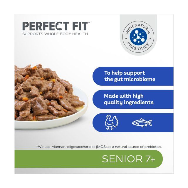 Perfect Fit Cat Pouches Senior 7+ Mixed   12 x 85g GOODS M&S   