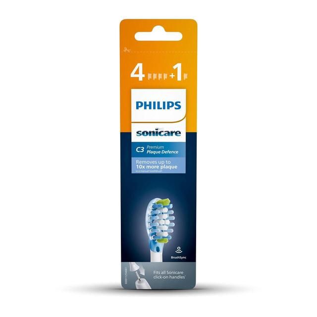 Philips Sonicare Premium Plaque Defence RFID - 4+1 pk White   4 per pack