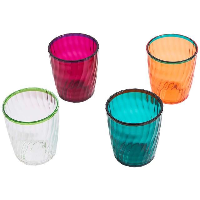 M&S Set Of 4 Ikat Brights Two Tone Tumblers    4 per pack