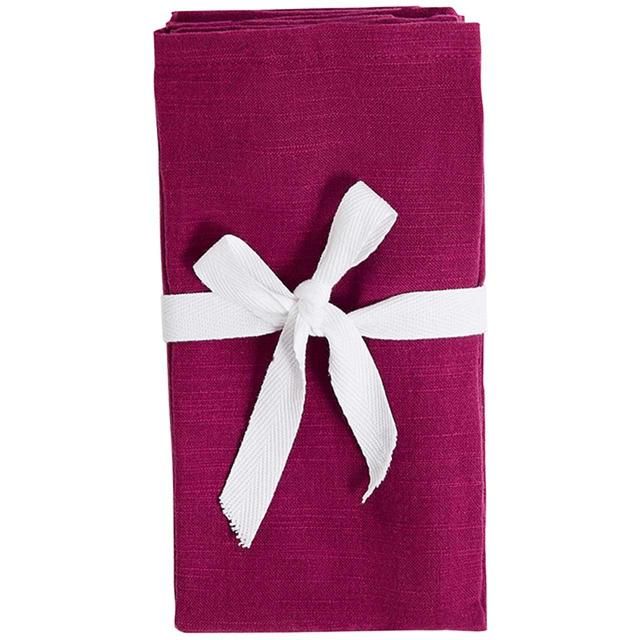 M&S Cotton Cabana Napkins Purple   4 per pack