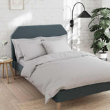 M&S Cotton Rich Duvet Cover Double Silver Grey GOODS M&S   