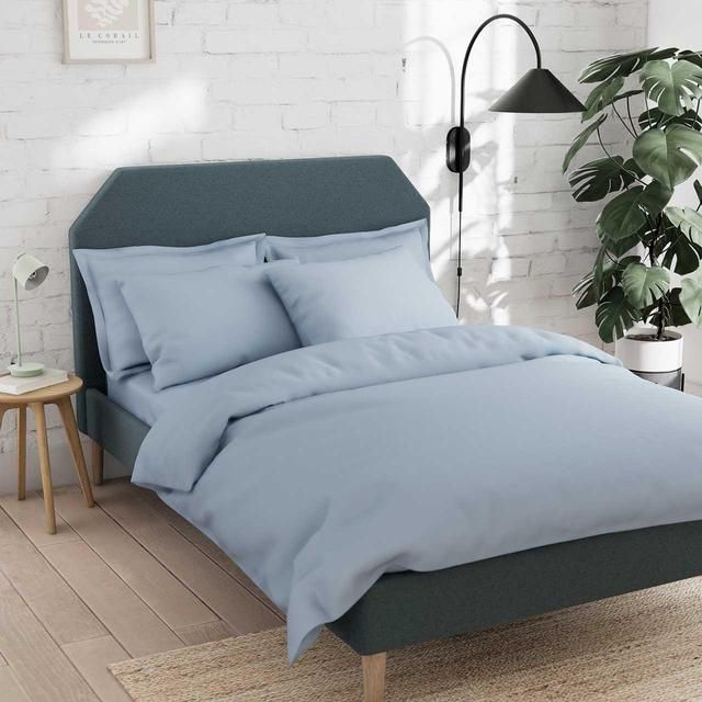 M&S Cotton Rich Duvet Cover King (5FT)  Chambray GOODS M&S   