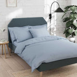 M&S Cotton Rich Duvet Cover Double Chambray GOODS M&S   